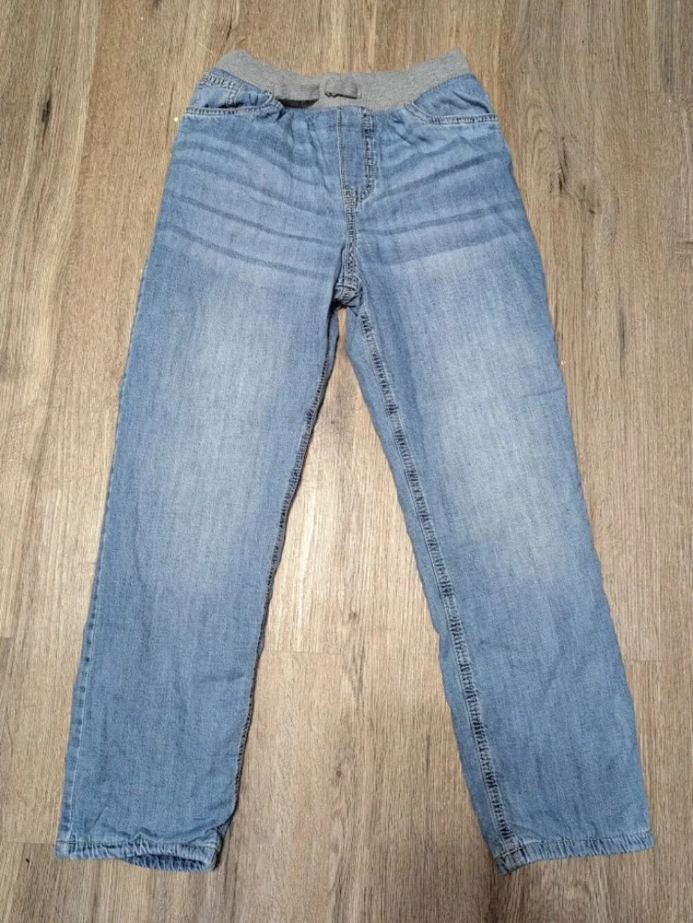 Oshkosh Boys 10 Fleece Lined Light Blue Jean-like Pants